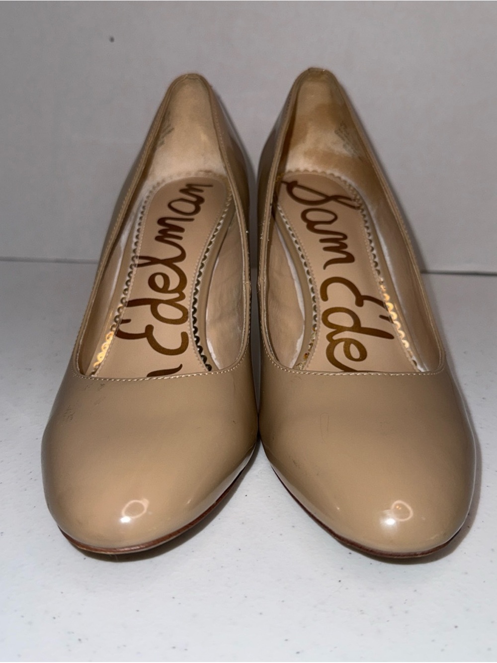 Sam Edelman Women's Nude Patent Pumps 7.5 M - Picture 2 of 15